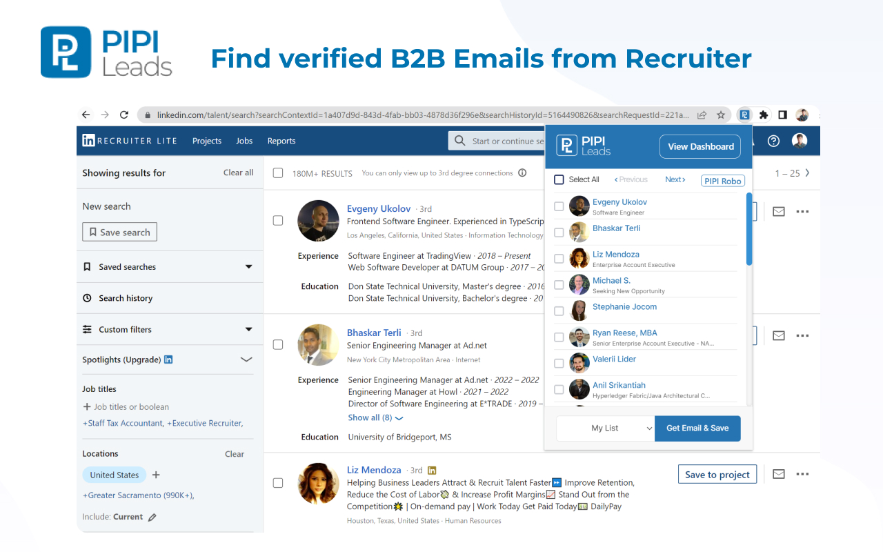 Email Finder – PIPILEADS - 截图 1