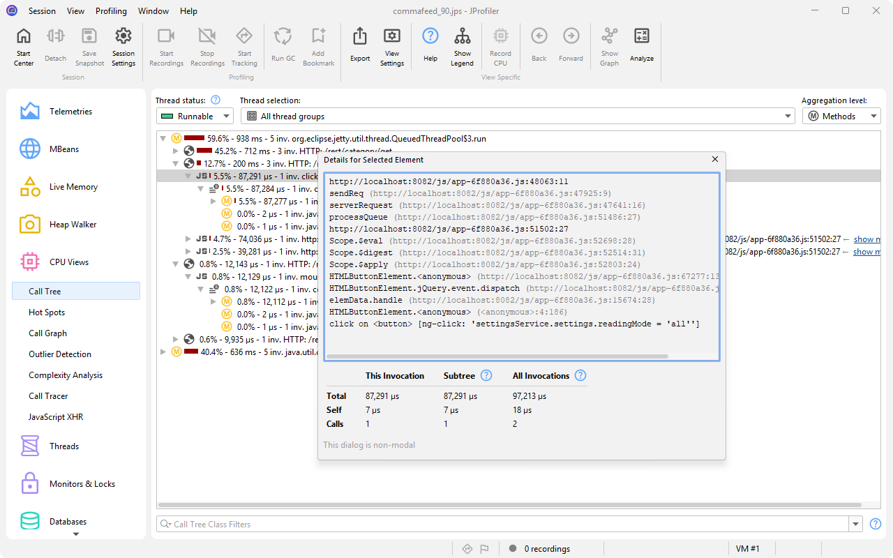 JProfiler Origin Tracker - 截图 1