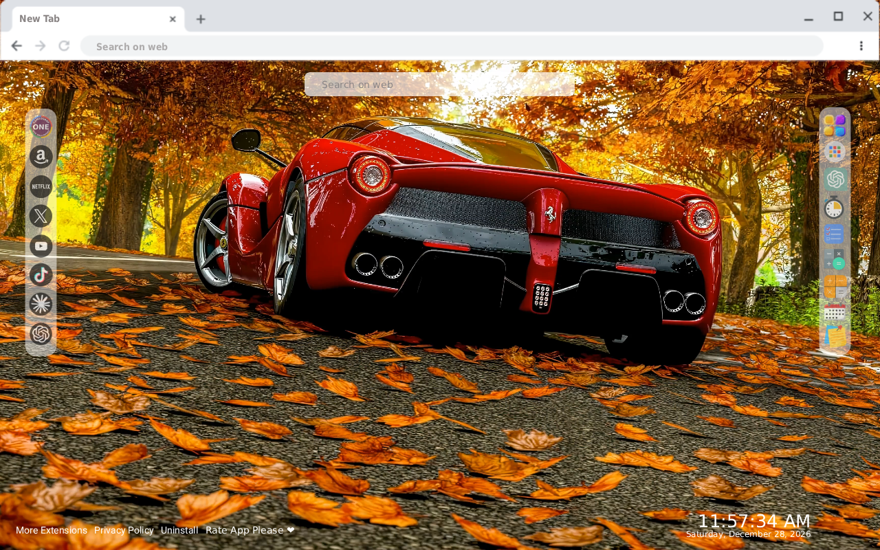 Ferrari Live Wallpaper New Tab - 截图 3