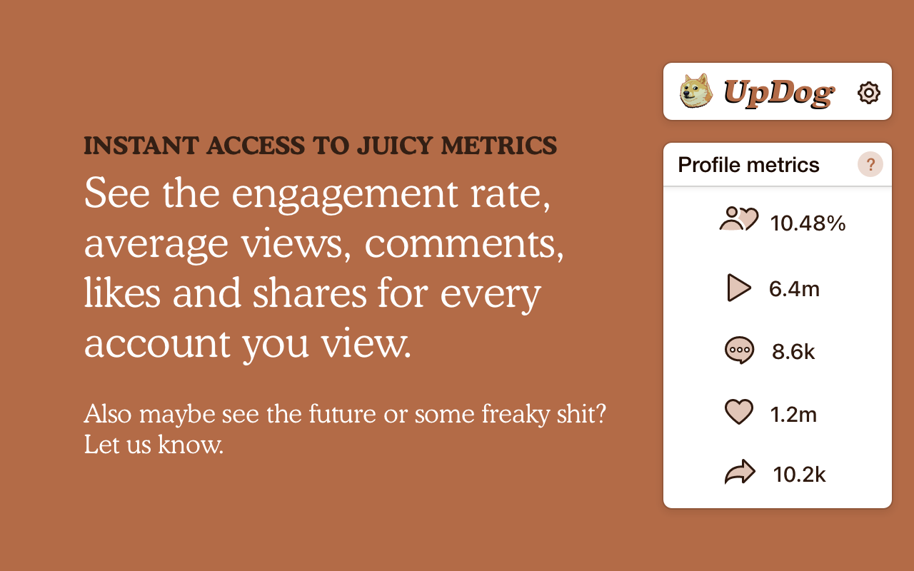 UpDog - TikTok & Instagram Analytics - 截图 3