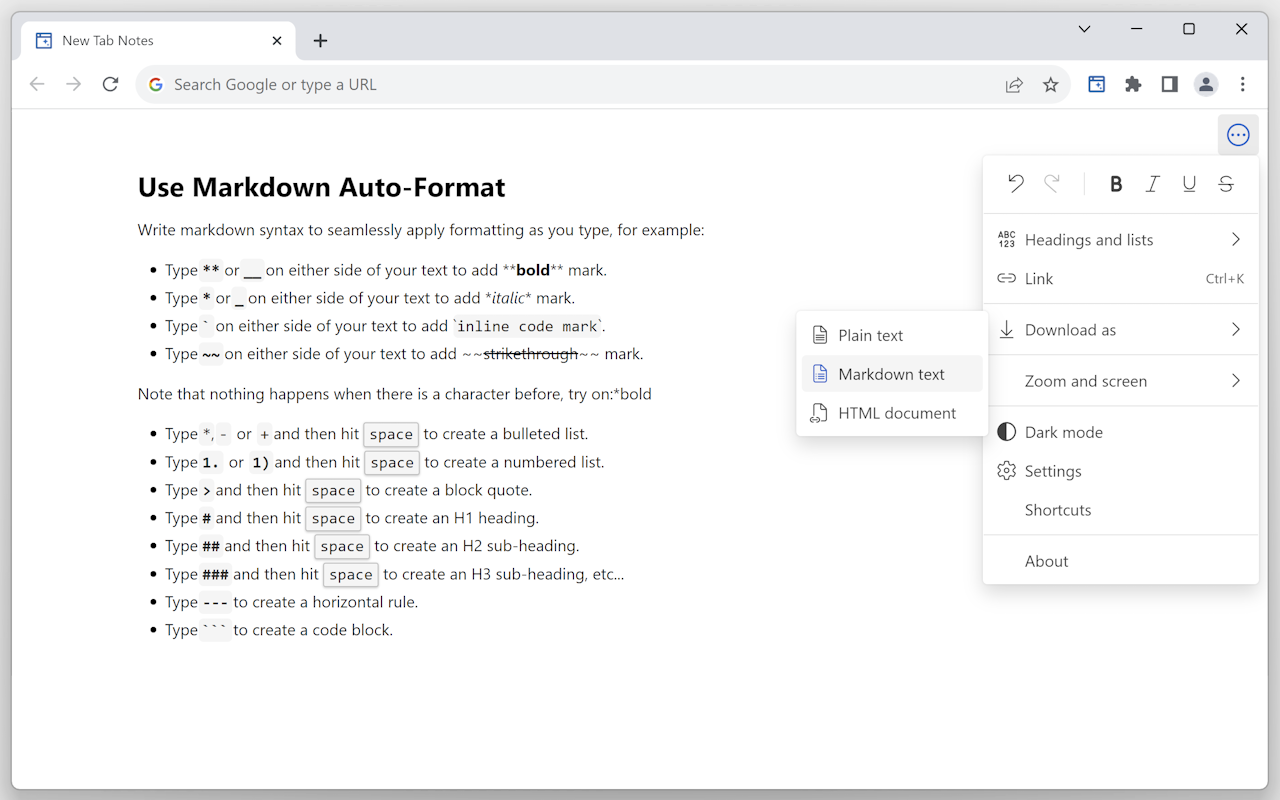 Notes – Quick Tab Notepad - 截图 4