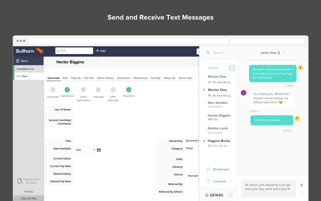Sense Messaging for Chrome - 截图 1