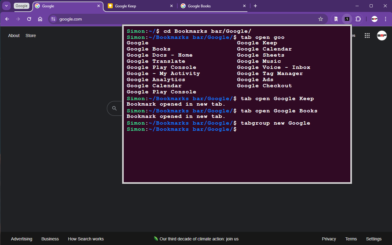 Chrome Terminal - 截图 2