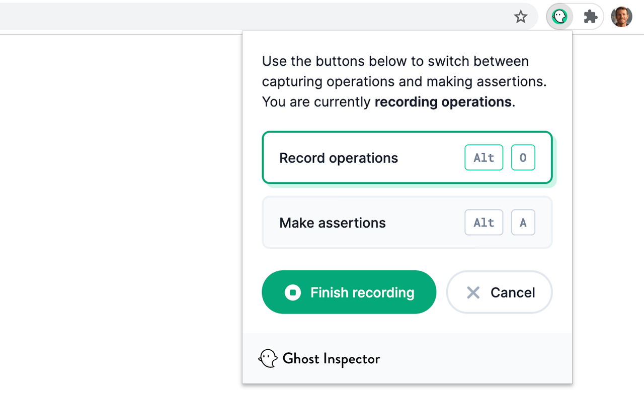 Ghost Inspector - Web Test Recorder - 截图 2