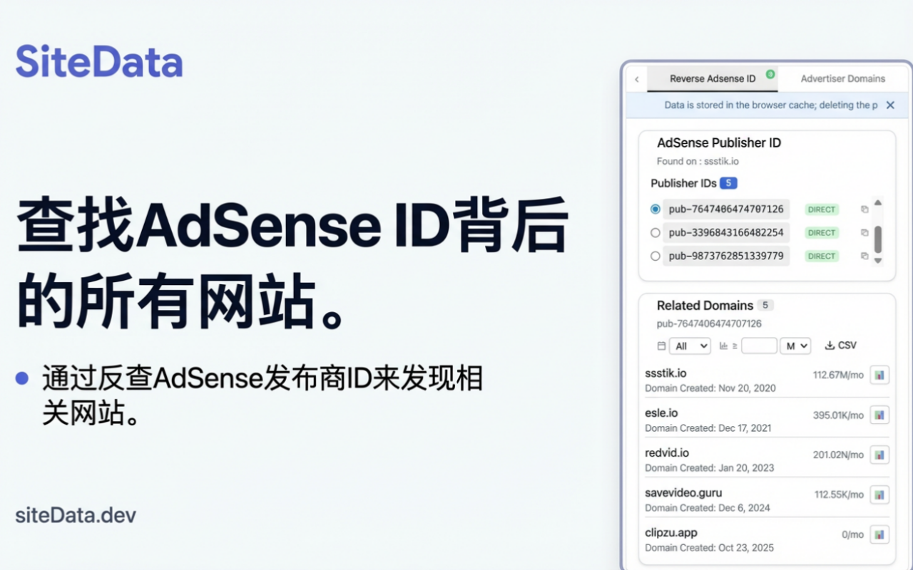 SiteData - 流量检查/广告透明度/SEO分析器 - 截图 3