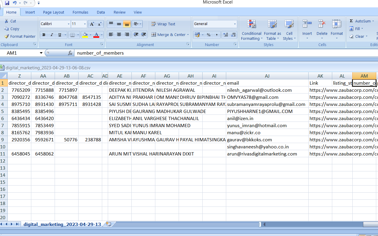 ZaubaCorp Scraper Tool – Scrape Company Leads - 截图 3