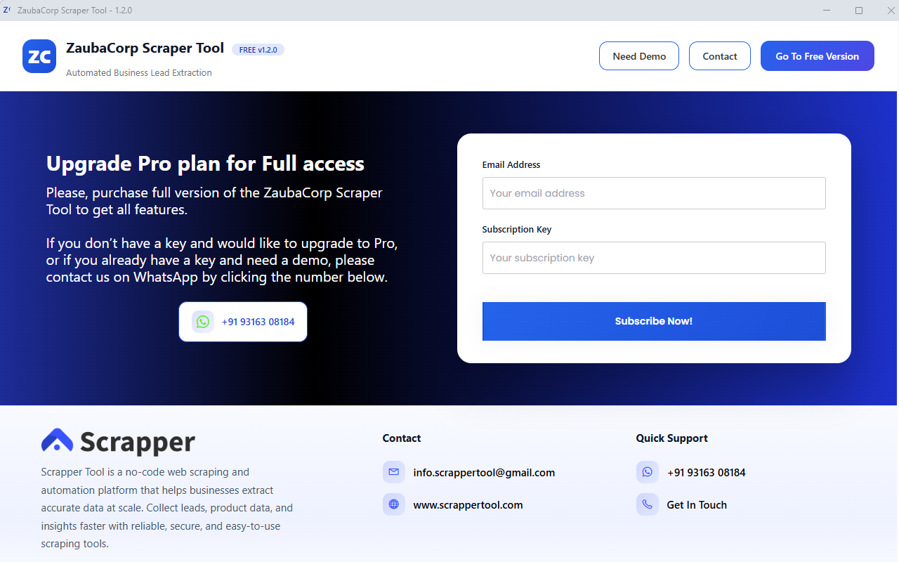 ZaubaCorp Scraper Tool – Scrape Company Leads - 截图 5