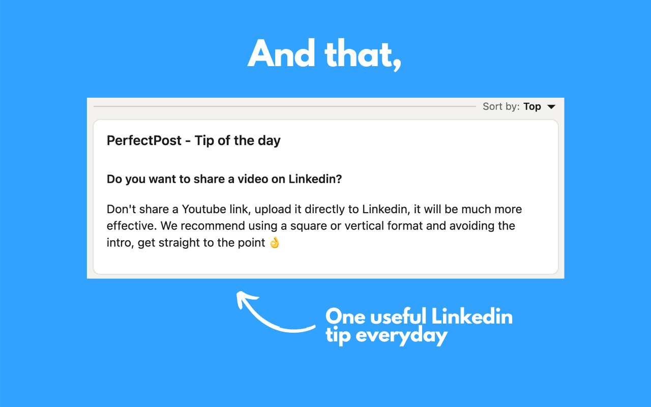 PerfectPost:使 Linkedin 变得更好 10 倍 - 截图 3