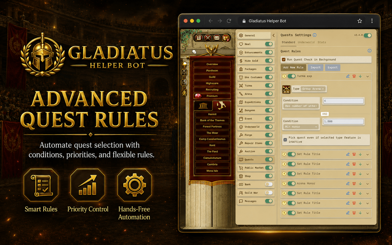 Gladiatus Helper Bot - 截图 1