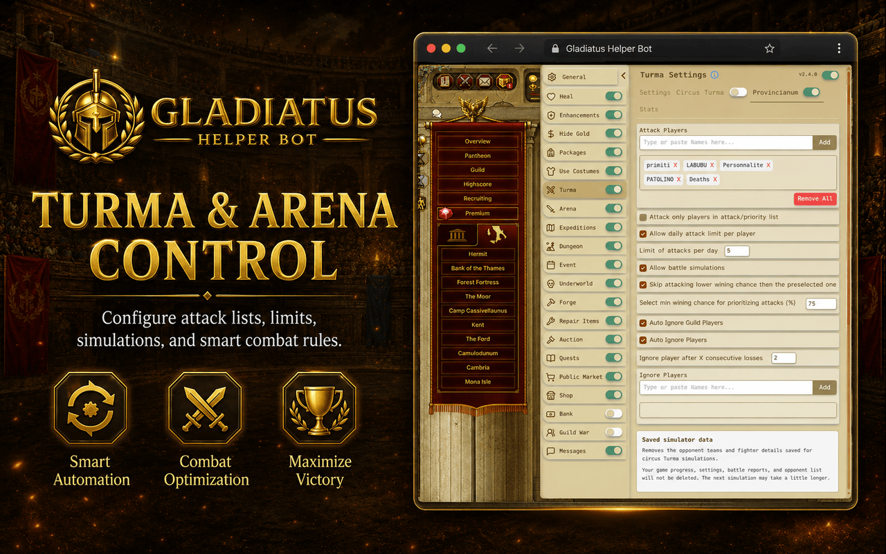 Gladiatus Helper Bot - 截图 2