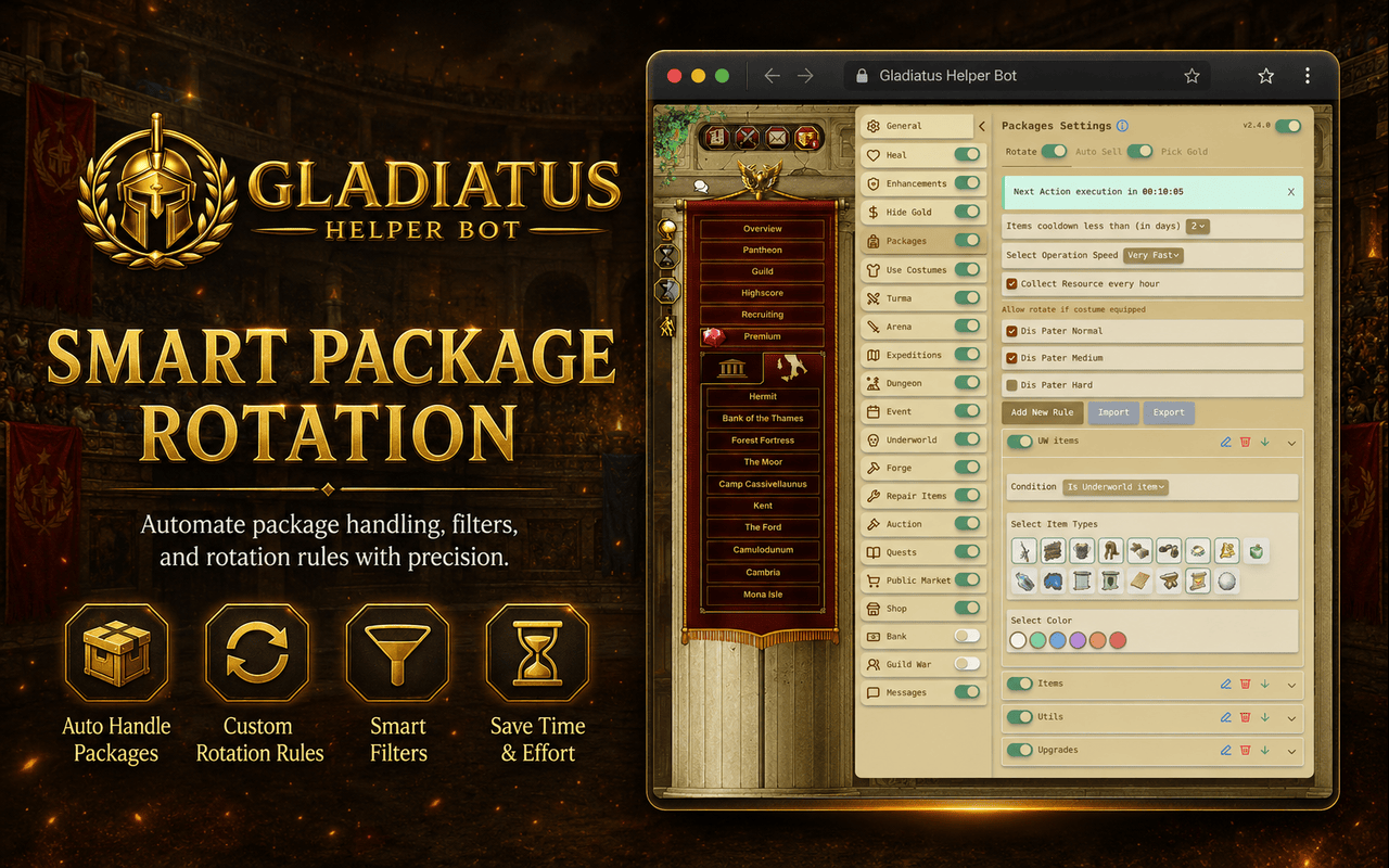 Gladiatus Helper Bot - 截图 3
