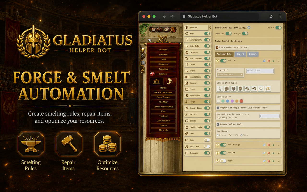 Gladiatus Helper Bot - 截图 4