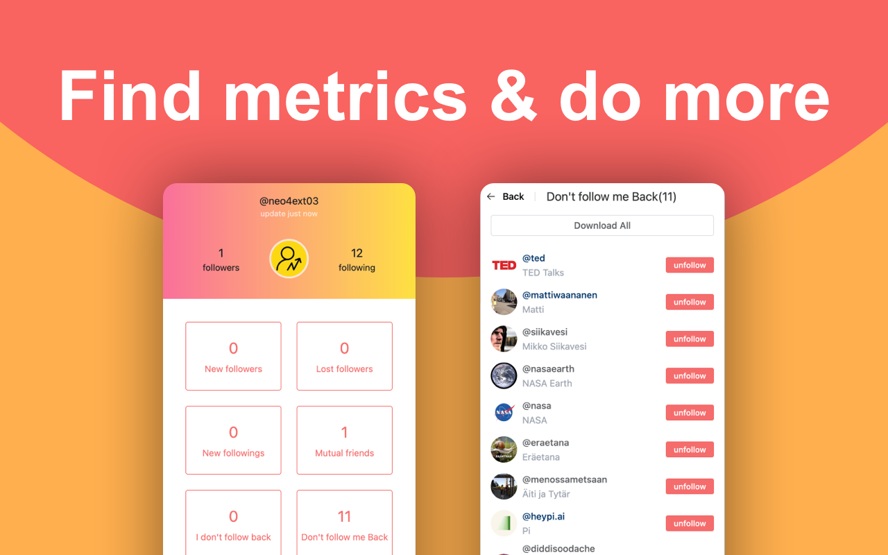 InsTF - Instagram follower & unfollower tracker - 截图 2