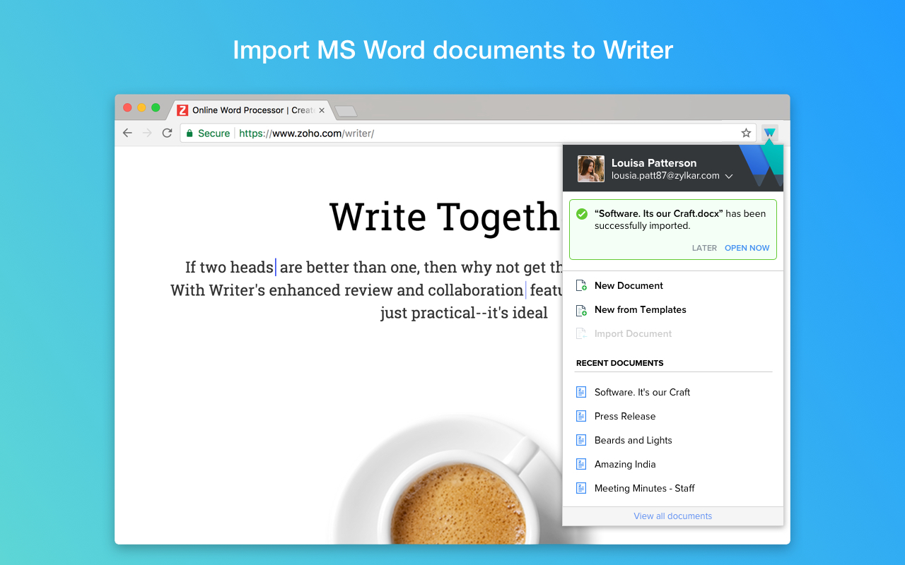Writer - Extension & Clipper - 截图 1