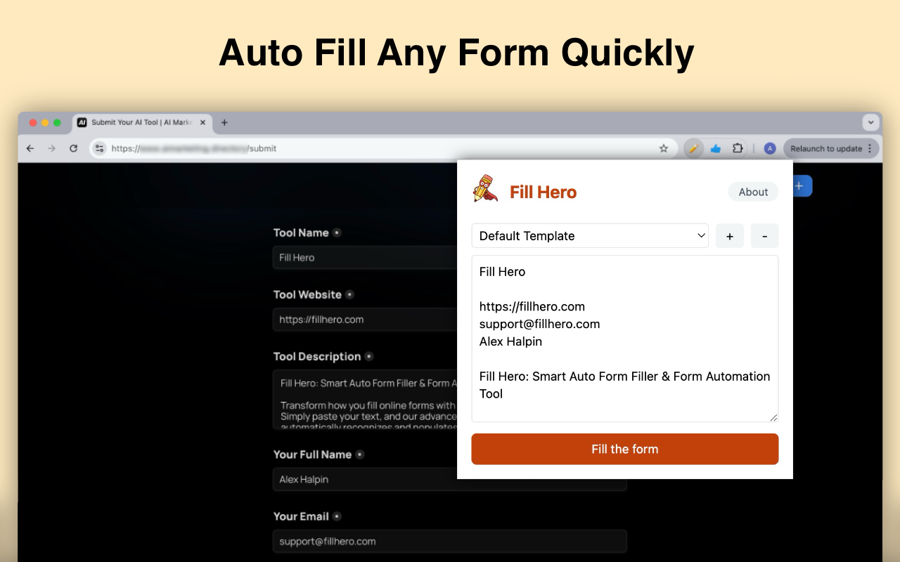 Auto Form Filler - 截图 2