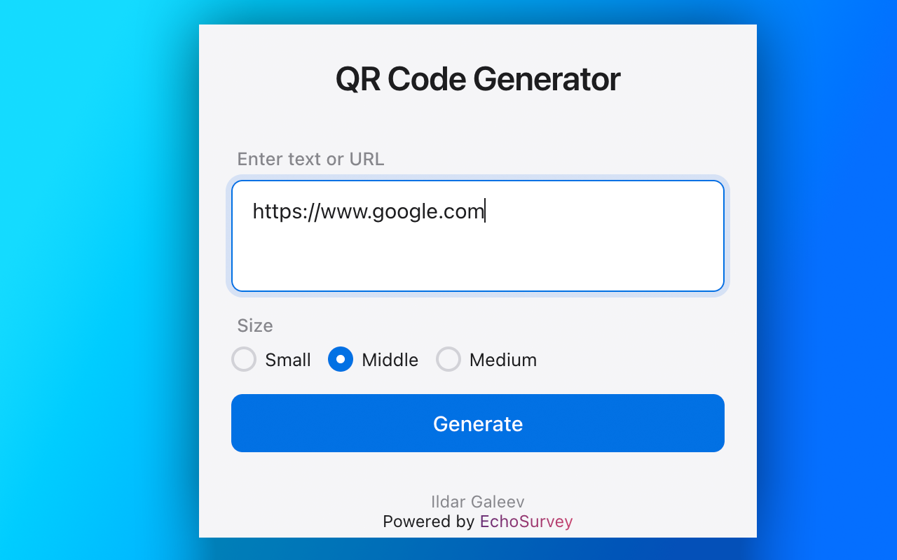 QR Code Generator - 截图 2