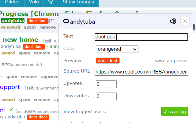 Reddit Enhancement Suite - 截图 3