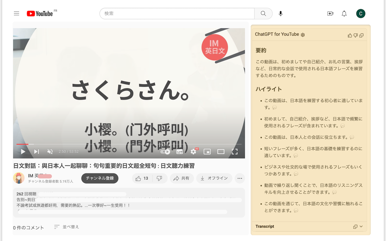 AI Summary for YouTube - 截图 3