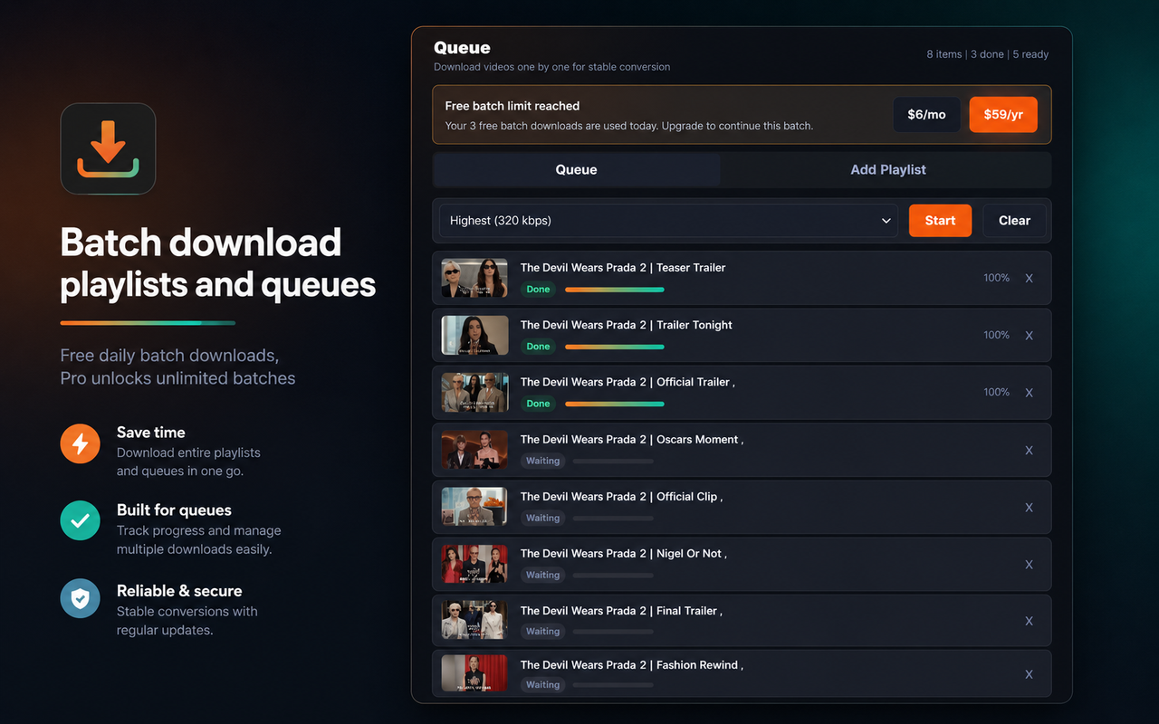 YouTube to MP3 Converter - 截图 1