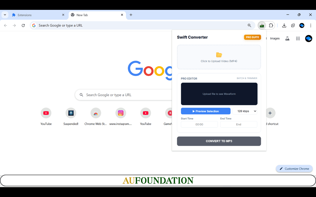 Swift: MP4 转 MP3 转换器与专业编辑器 - AUFOUNDATION - 截图 2