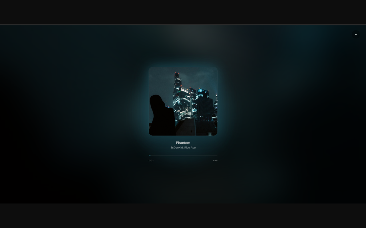SoundCloud Aesthetic Player — Fullscreen Now-Playing - 截图 1