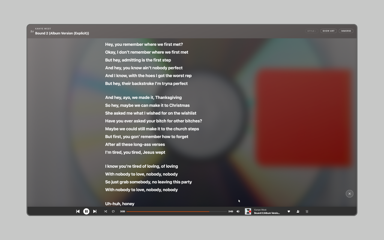 CloudLyrics - Full Screen Lyrics for SoundCloud - 截图 1