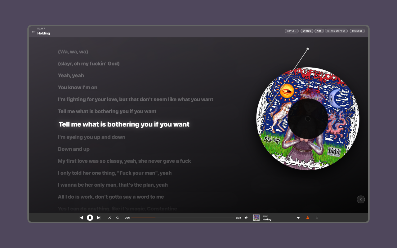 CloudLyrics - Full Screen Lyrics for SoundCloud - 截图 3