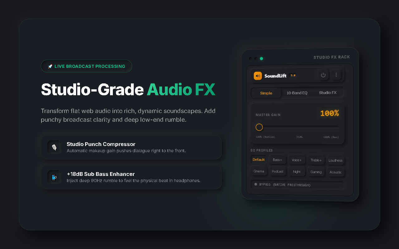 SoundLift - Volume Booster & Studio EQ - 截图 2