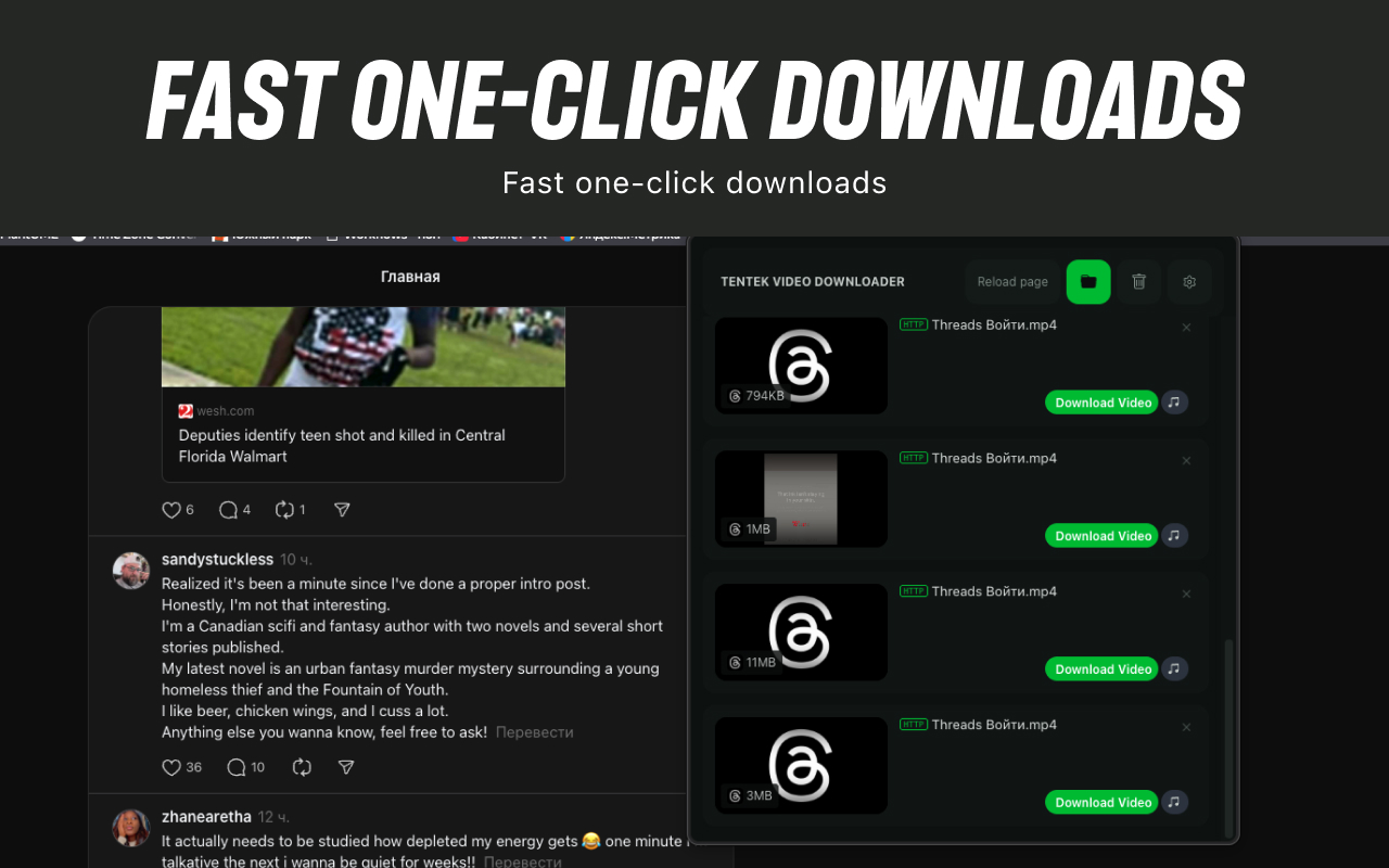 Tentek Video Downloader - 截图 2