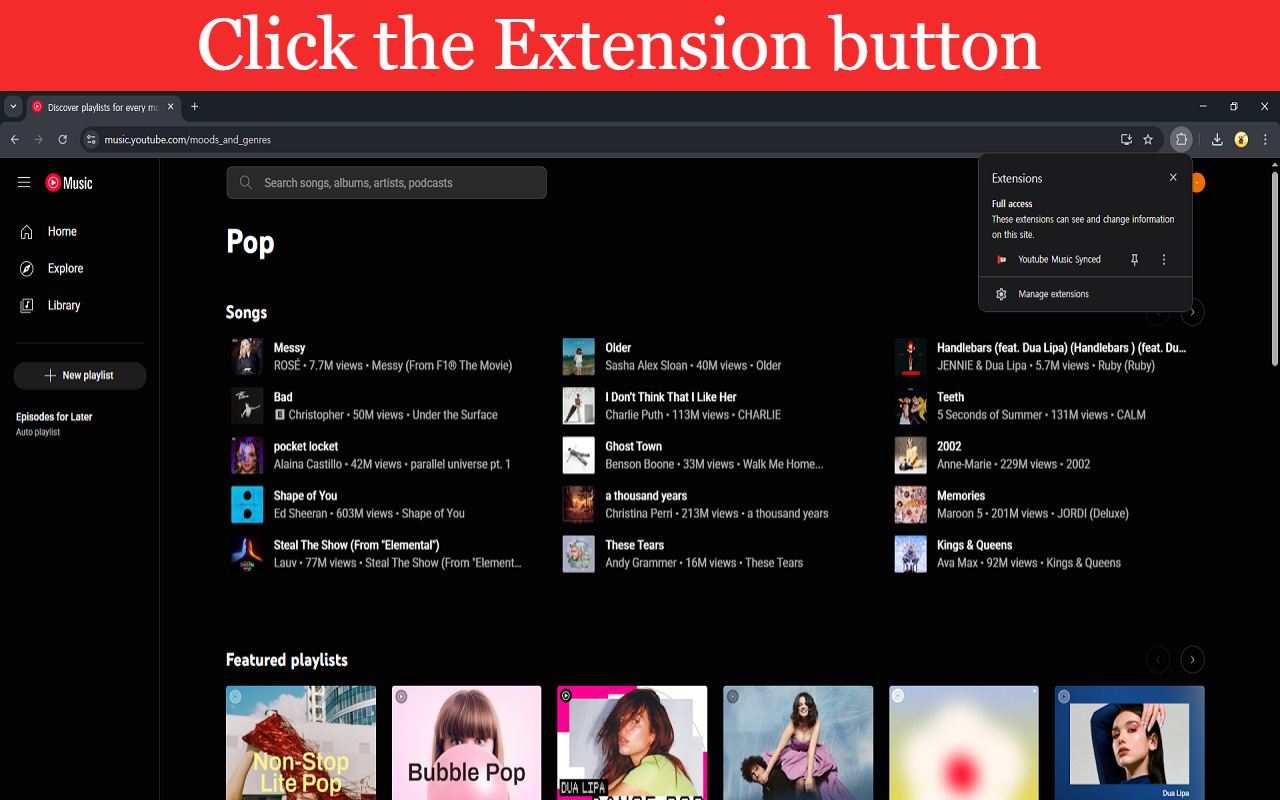 LyriSync for YouTube Music - 截图 2