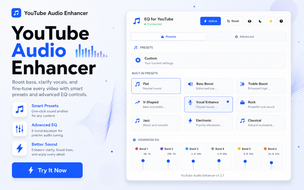 YouTube Audio Enhancer - 截图 3