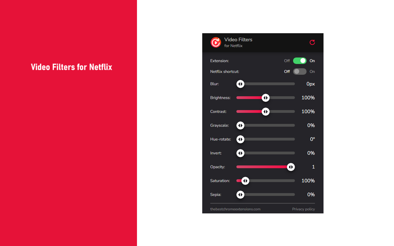Video filters for Netflix - 截图 1