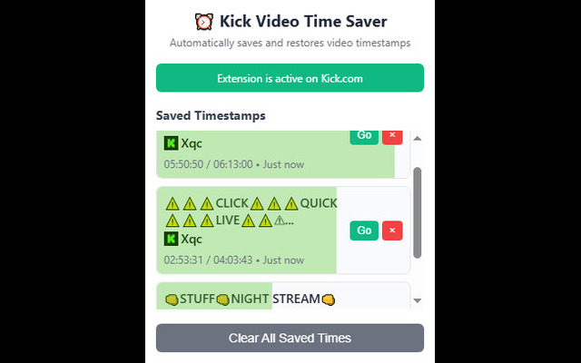 Kick Video Time Saver - 截图 2