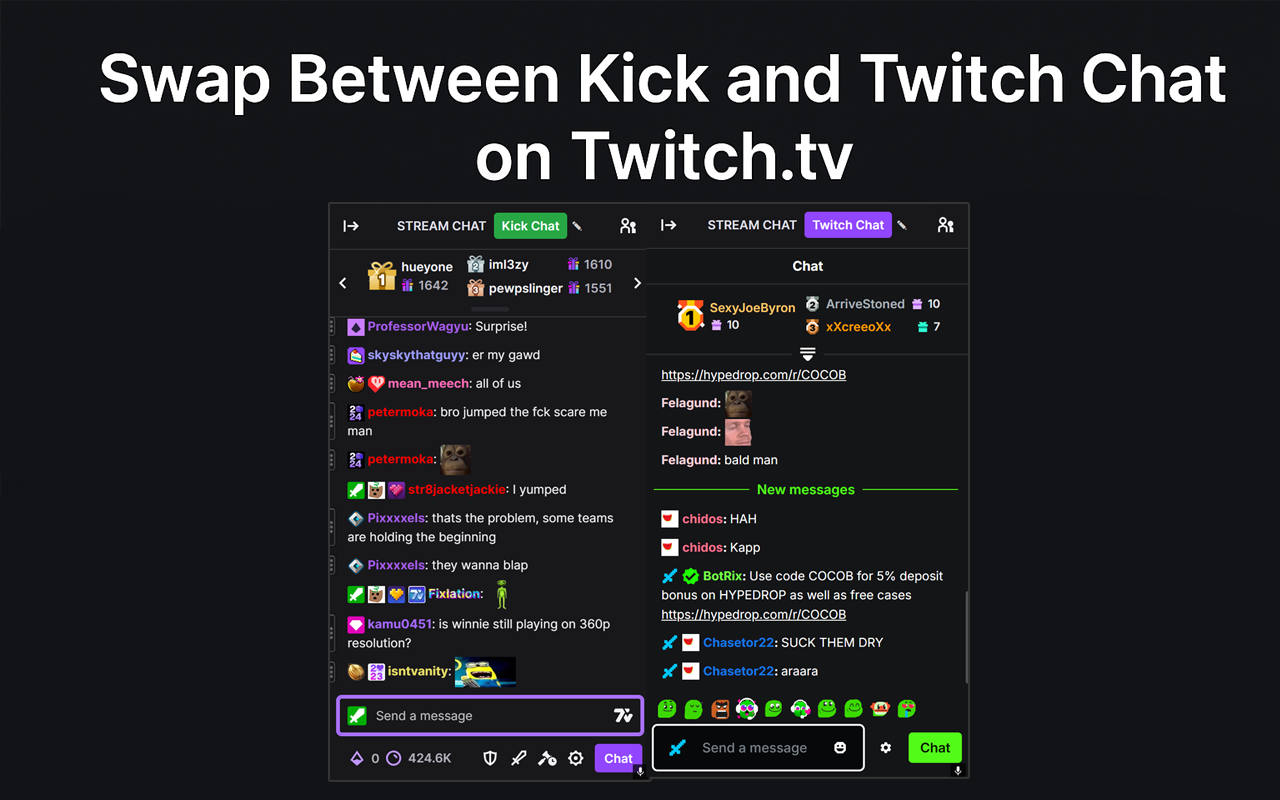 Kick Chat for Twitch - 截图 1