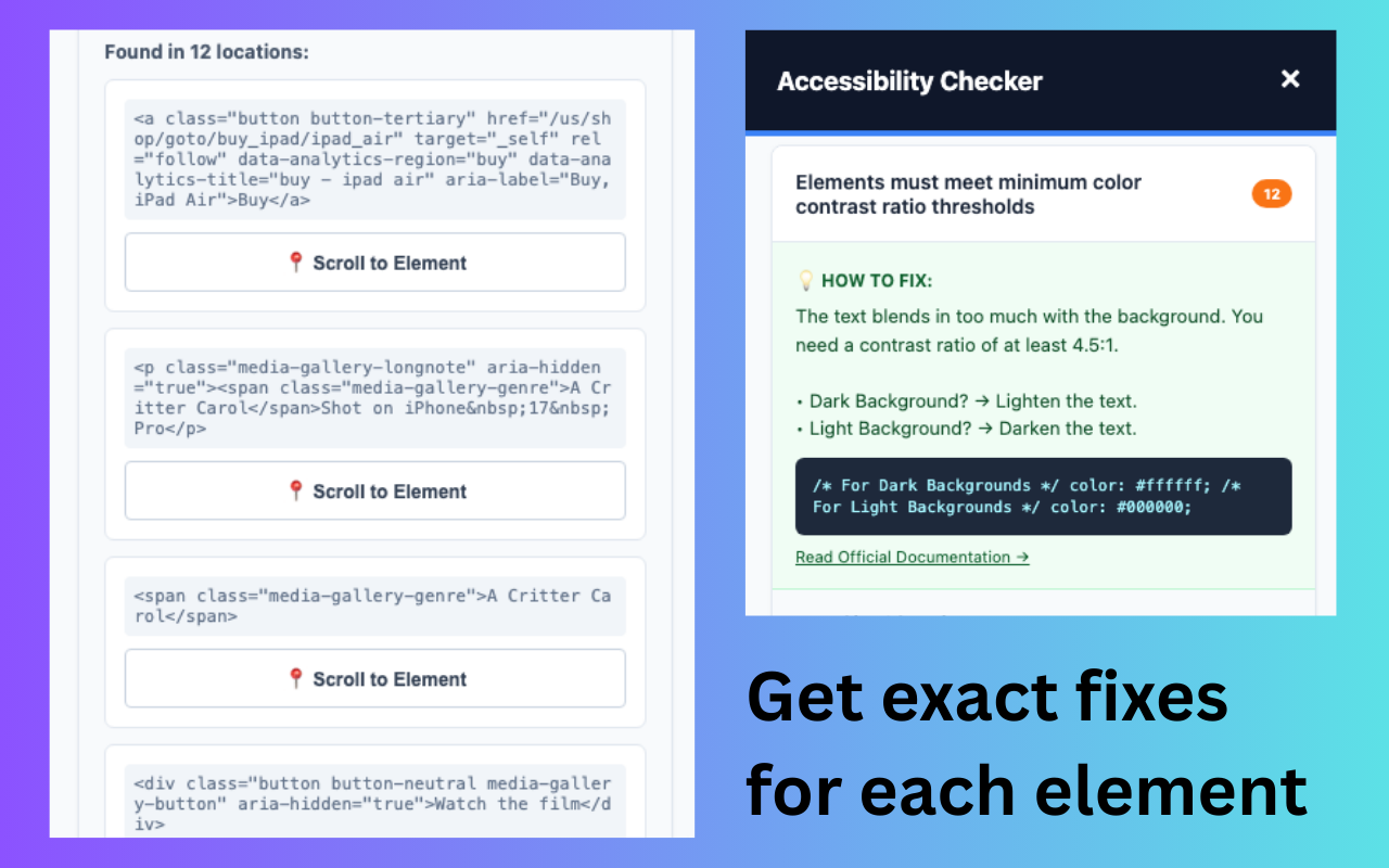 Accessibility Chrome Extension - 截图 1