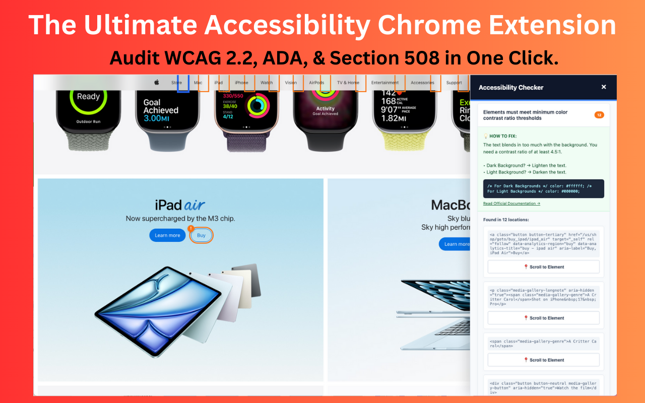 Accessibility Chrome Extension - 截图 2
