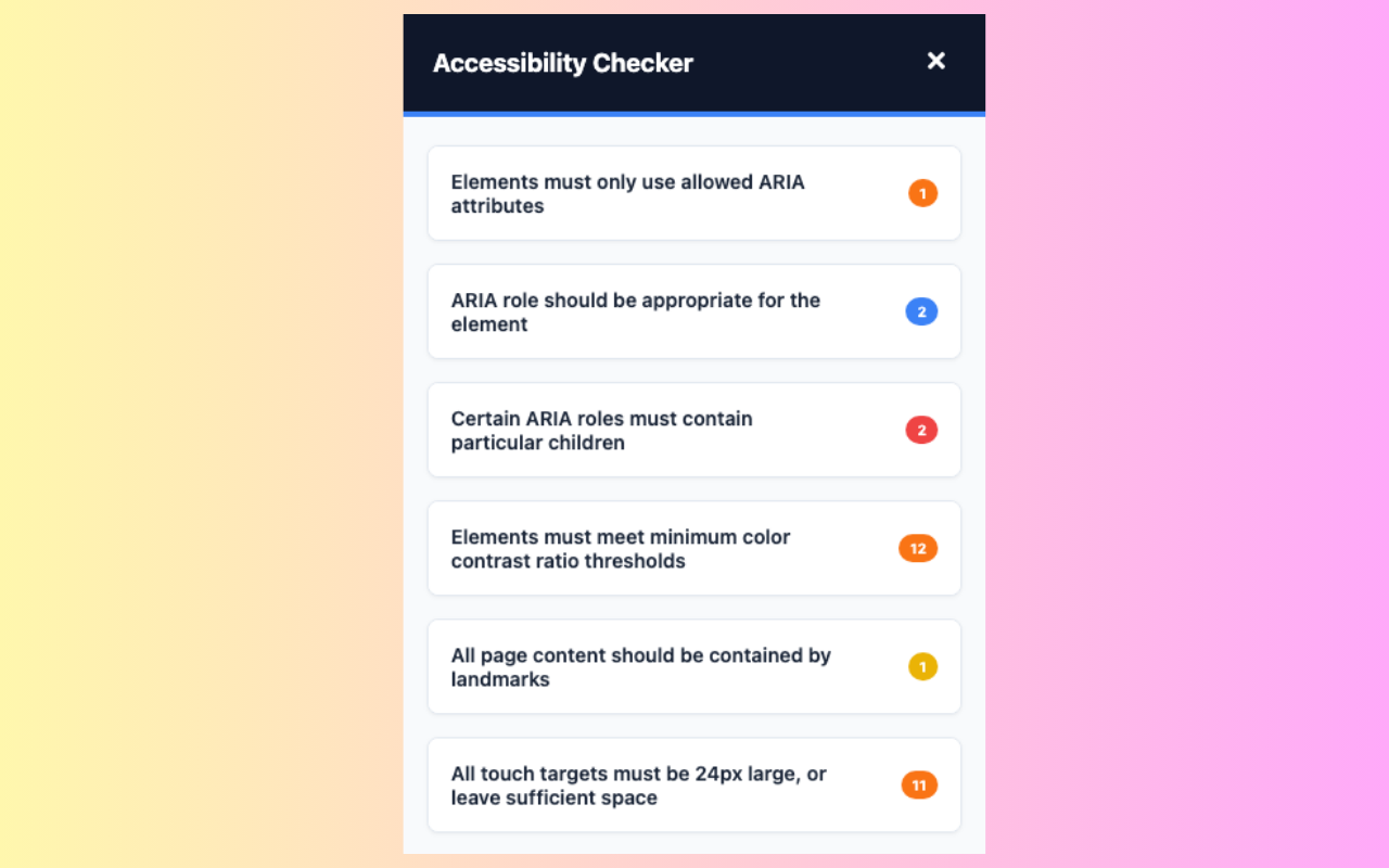 Accessibility Chrome Extension - 截图 3