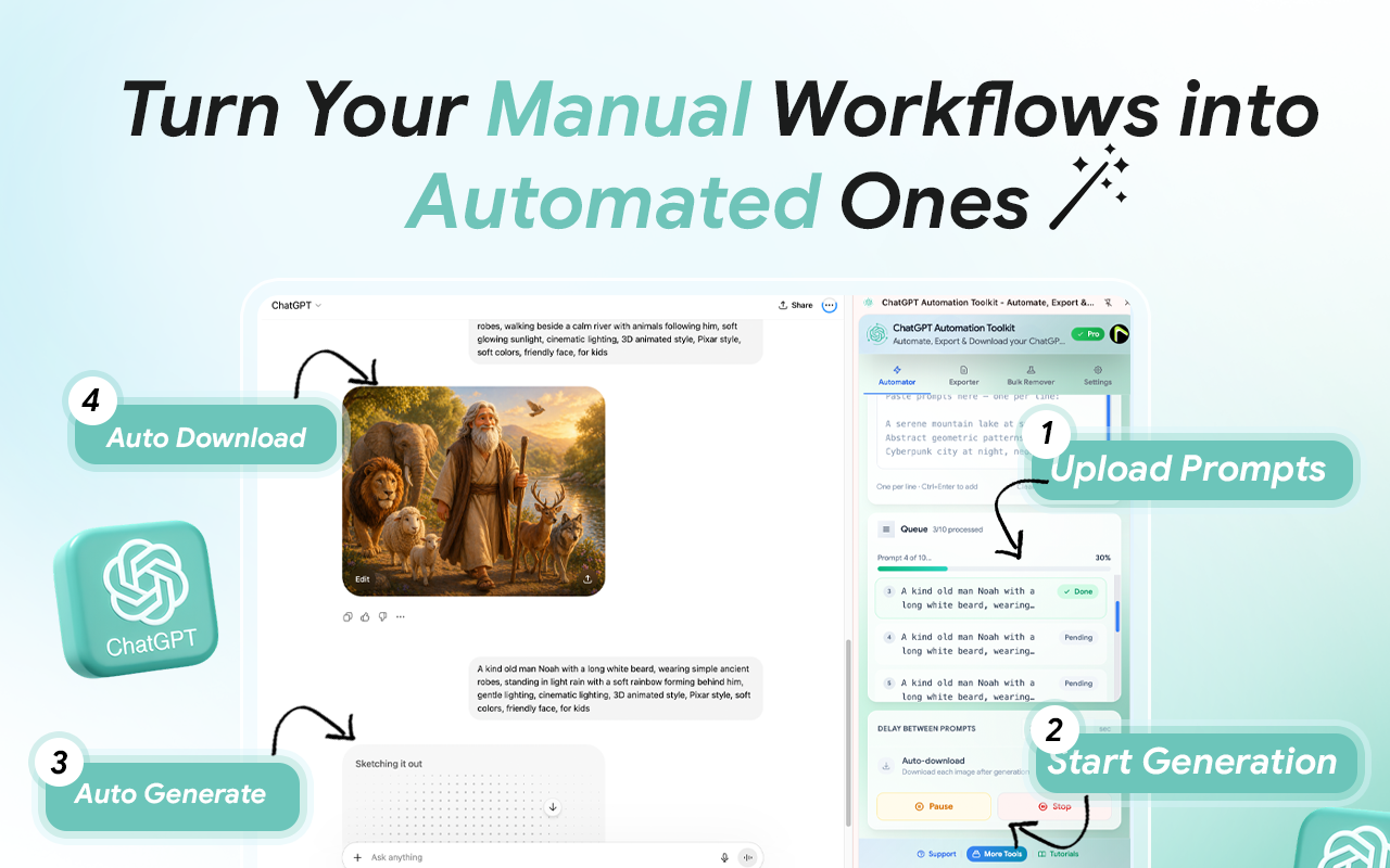 ChatGPT Automation Toolkit - Automate, Export & Download - 截图 2