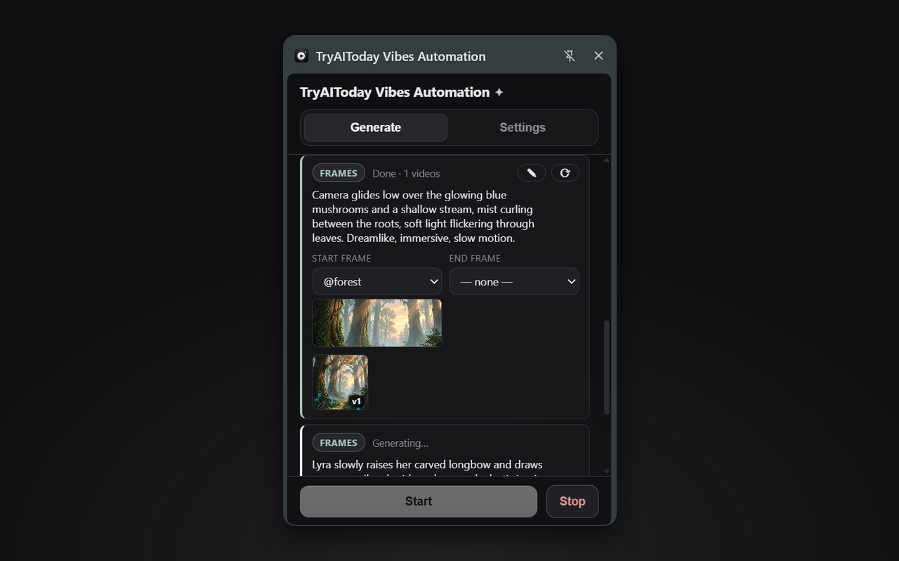 TryAIToday Vibes Automation - 截图 4