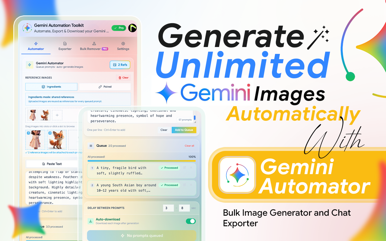 Gemini Automation Toolkit - Automate, Export & Download - 截图 3