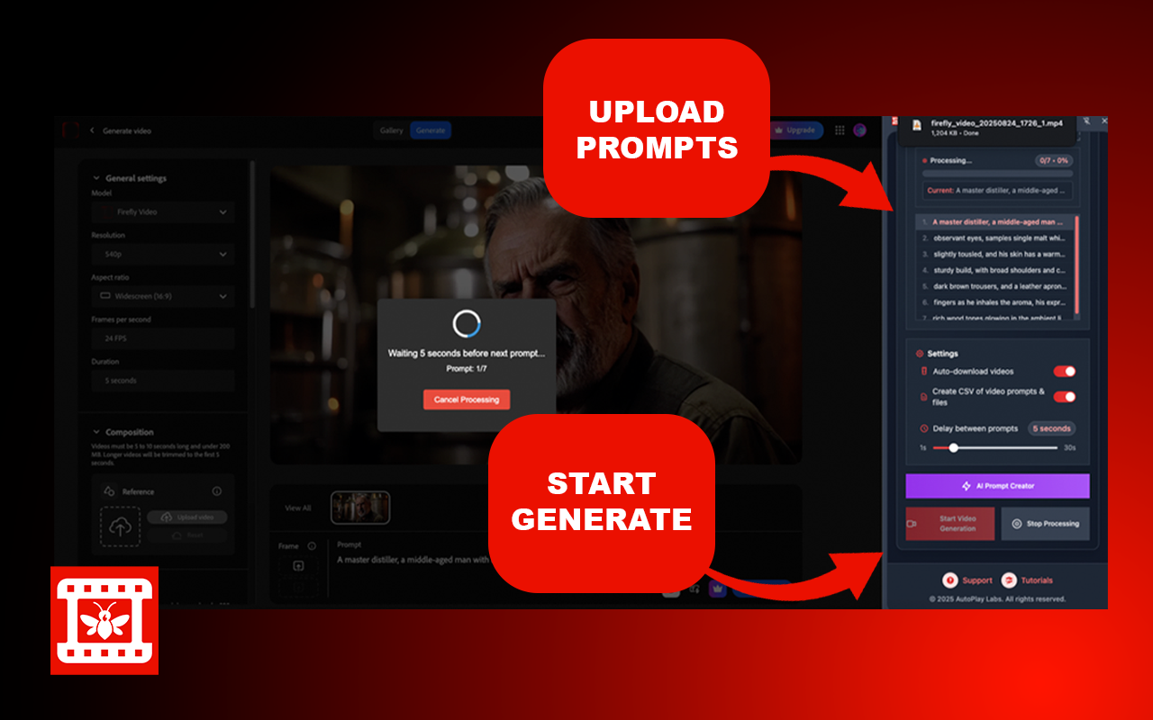 VideoFly: Bulk Video Automation - 截图 4