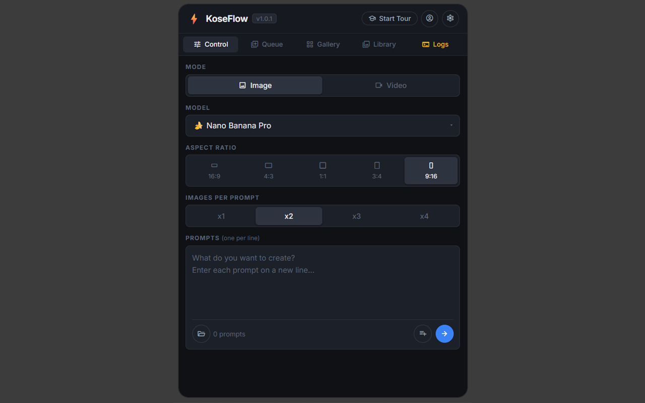 KoseFlow - Google Image & Video Automation - 截图 1