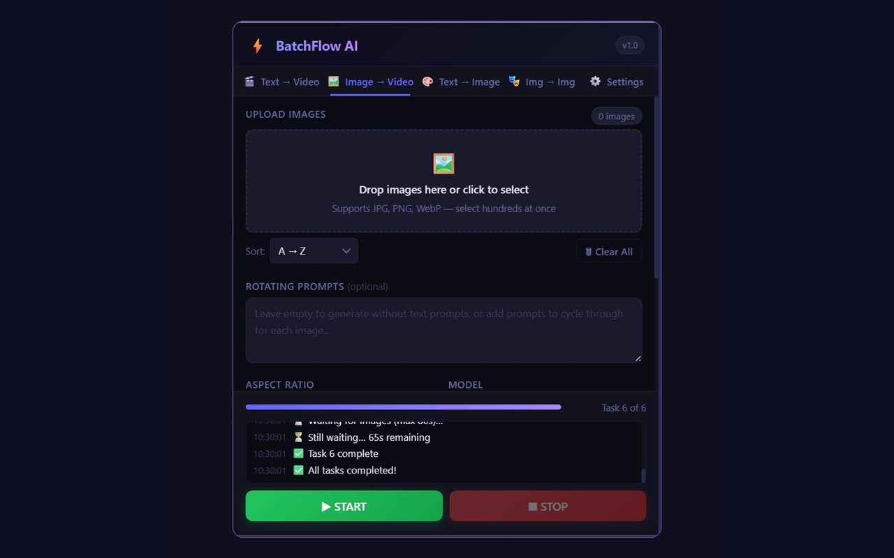 BatchFlow AI - Auto Veo 3, Nano Banana & Bulk Generator for Google Flow - 截图 2