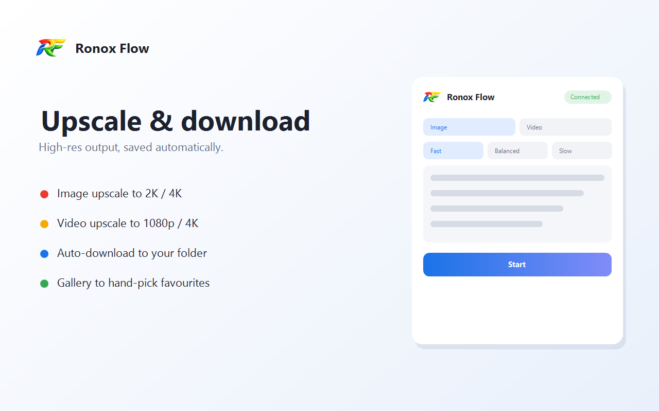 Ronox Flow — Batch Image & Video for Google Flow - 截图 1
