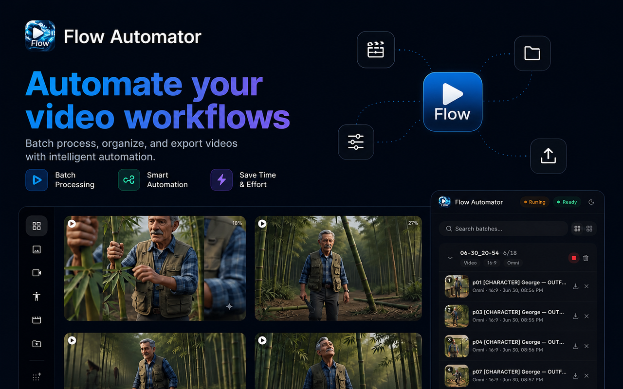 Flow Automator- Auto Veo & Nano Banner Pro on Google Flow - 截图 2