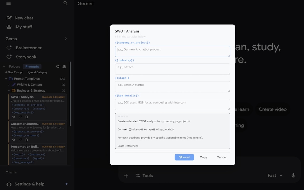 Gemini Chat Organizer - 截图 2