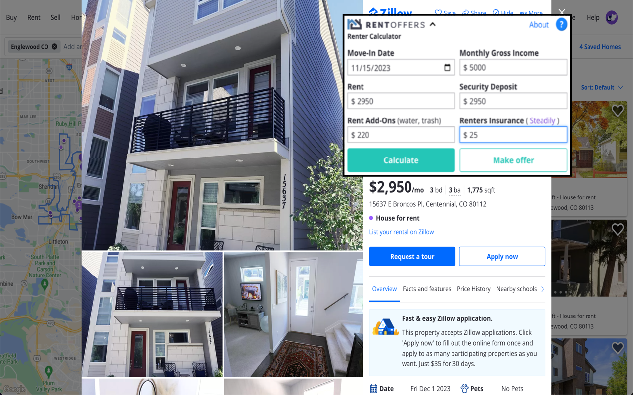 Rent Offers: Renter Calculator - 截图 2