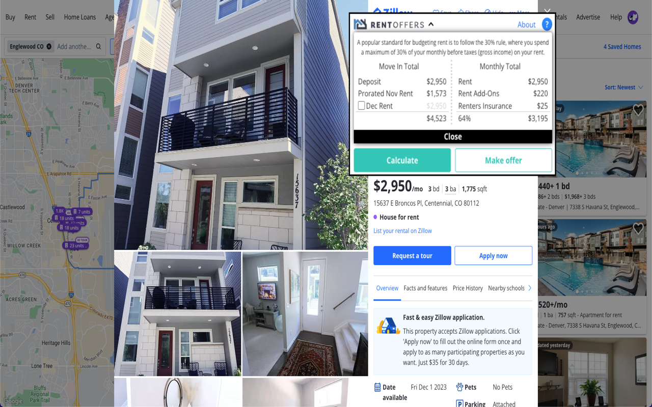 Rent Offers: Renter Calculator - 截图 5
