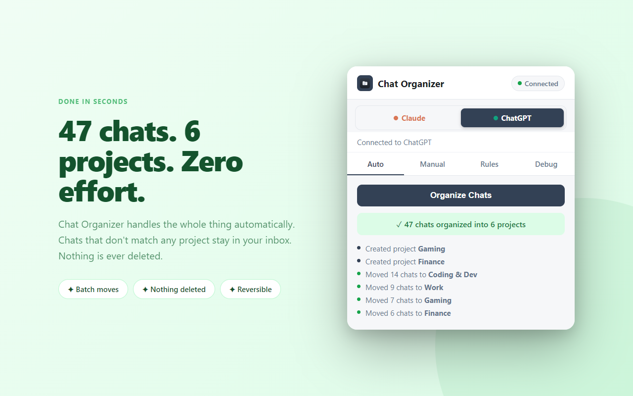 Chat Organizer for Claude & ChatGPT - 截图 3