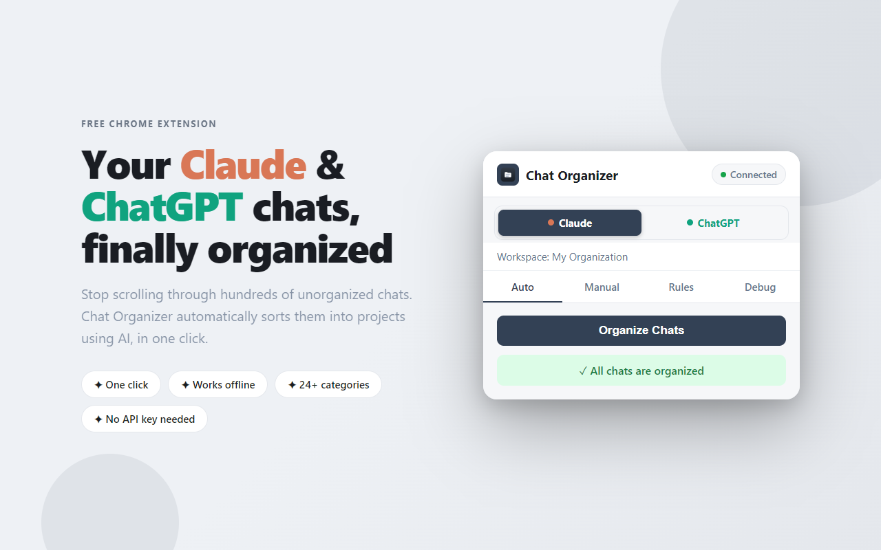Chat Organizer for Claude & ChatGPT - 截图 5